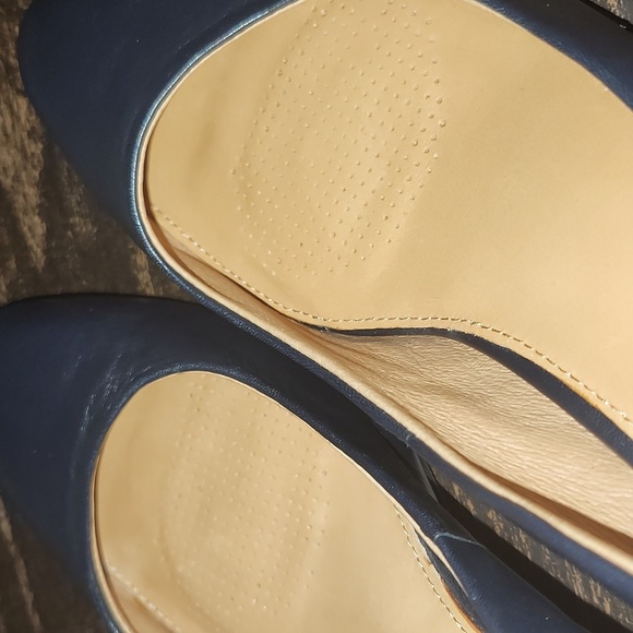 Corso Como Linnden Black Leather Pumps Size 8.5 Heel - Picture 6 of 10